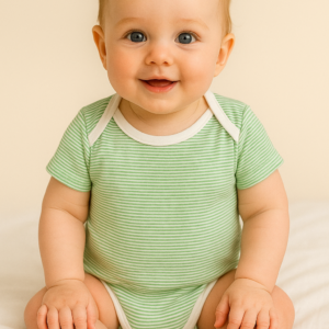 Green line soft Jercy Rompers for Boys and Girls Premium Quality