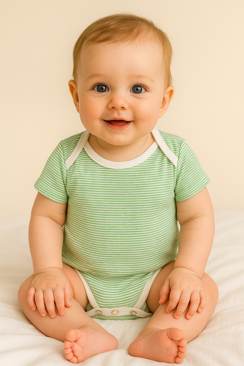 Green line soft Jercy Rompers for Boys and Girls Premium Quality