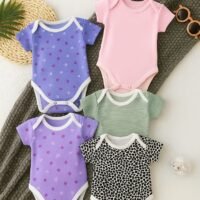 pure cotton pack of 3 romper for boys and girls jump body suit