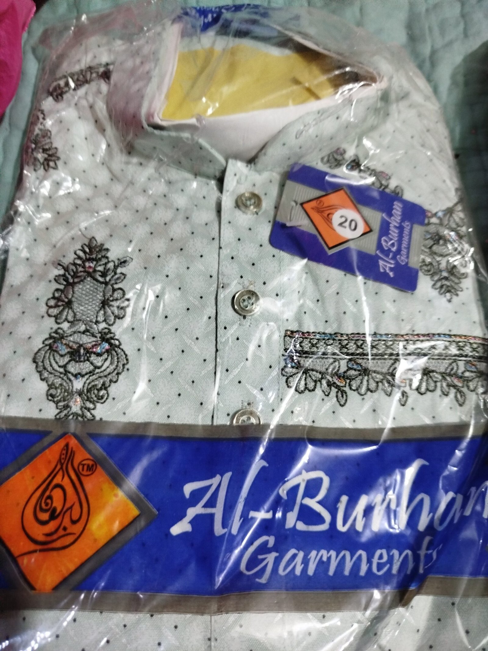 Embroidered Printed Lawn 2-3 years Kameez Shalwar For Baby Boy - Image 2