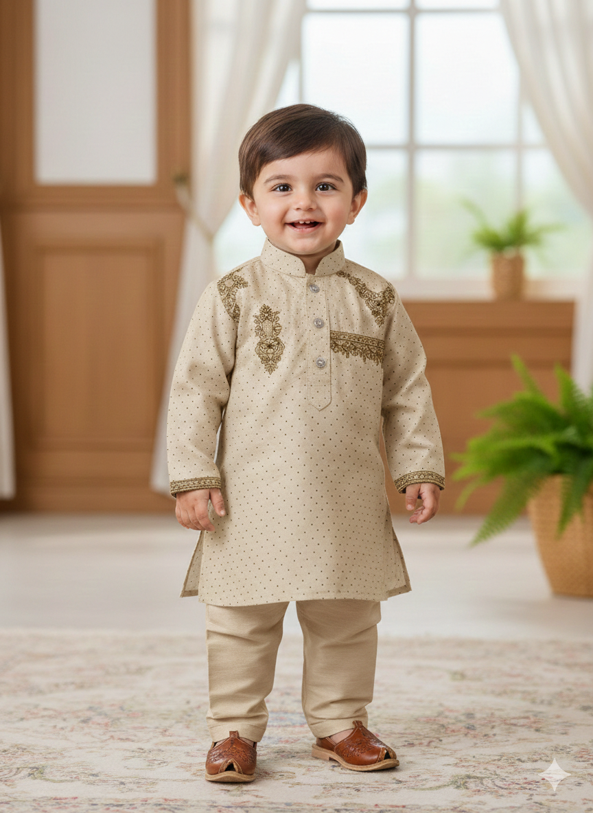 Embroidered Printed Lawn 2-3 years Kameez Shalwar For Baby Boy