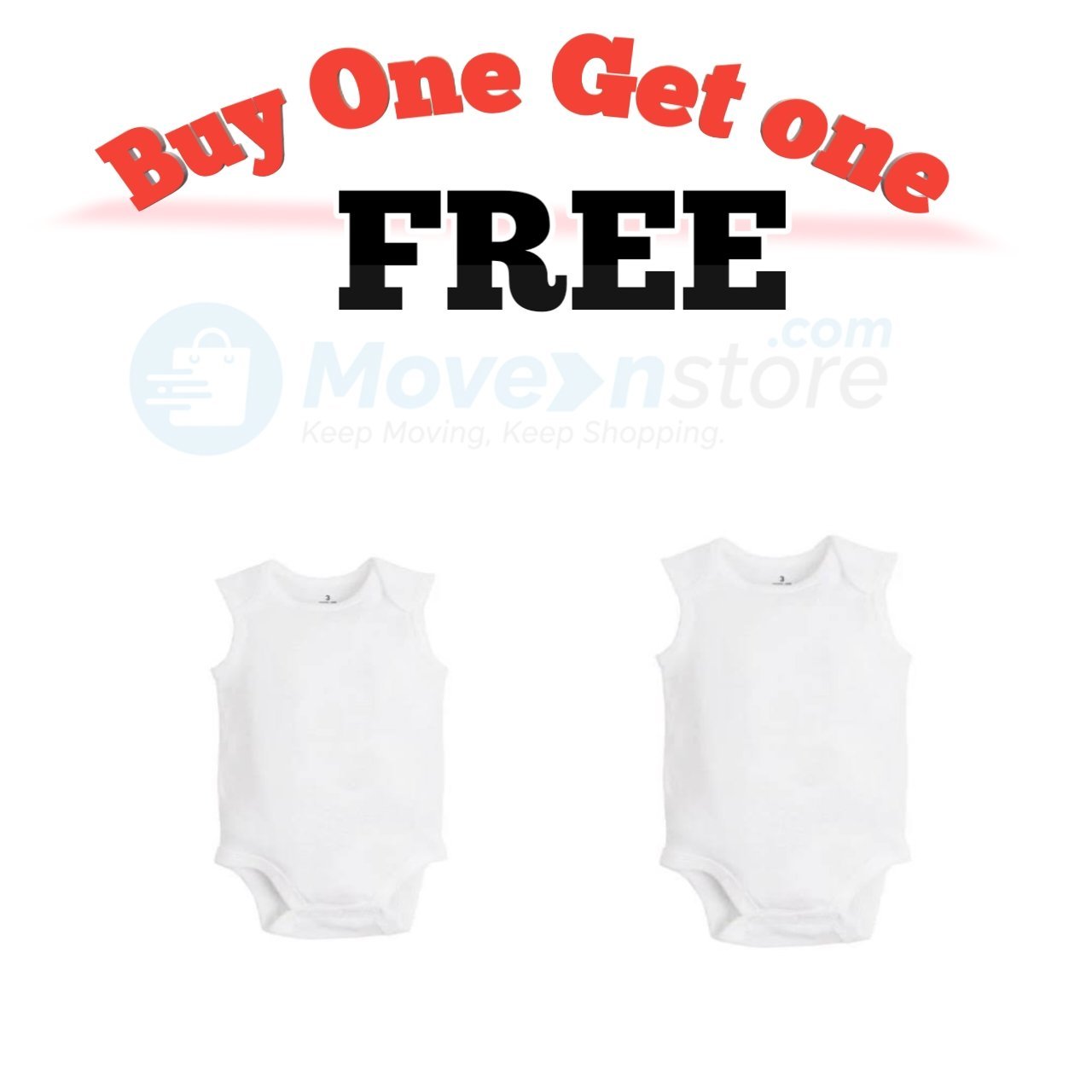 Hot deal Buy One Get One Free Sleeveless Inner Rompers for Boys and Girls High Quality