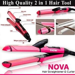 Nova 2 in 1 Hair Straightener & Curler NHC-1818SC