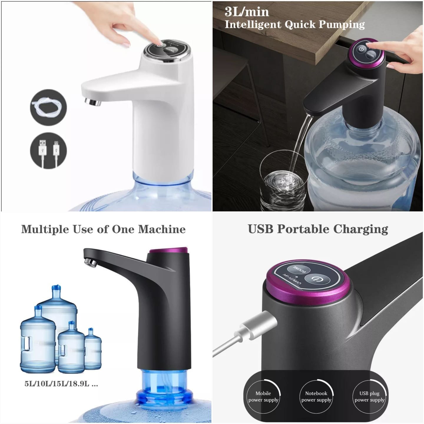 Amazing Electric Water Dispenser, Rodany Water Dispenser, USB Smart Water Pump, Desktop Drink Dispenser,